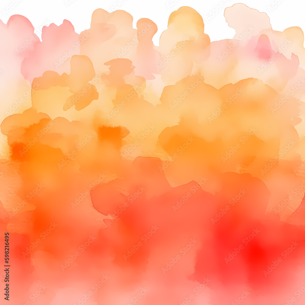 Orange Gradient Abstract Water color Background 