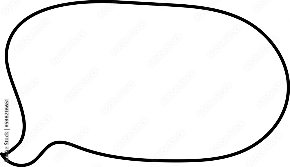 Doodle Round Speech Bubble Doodle Round Speech Bubble