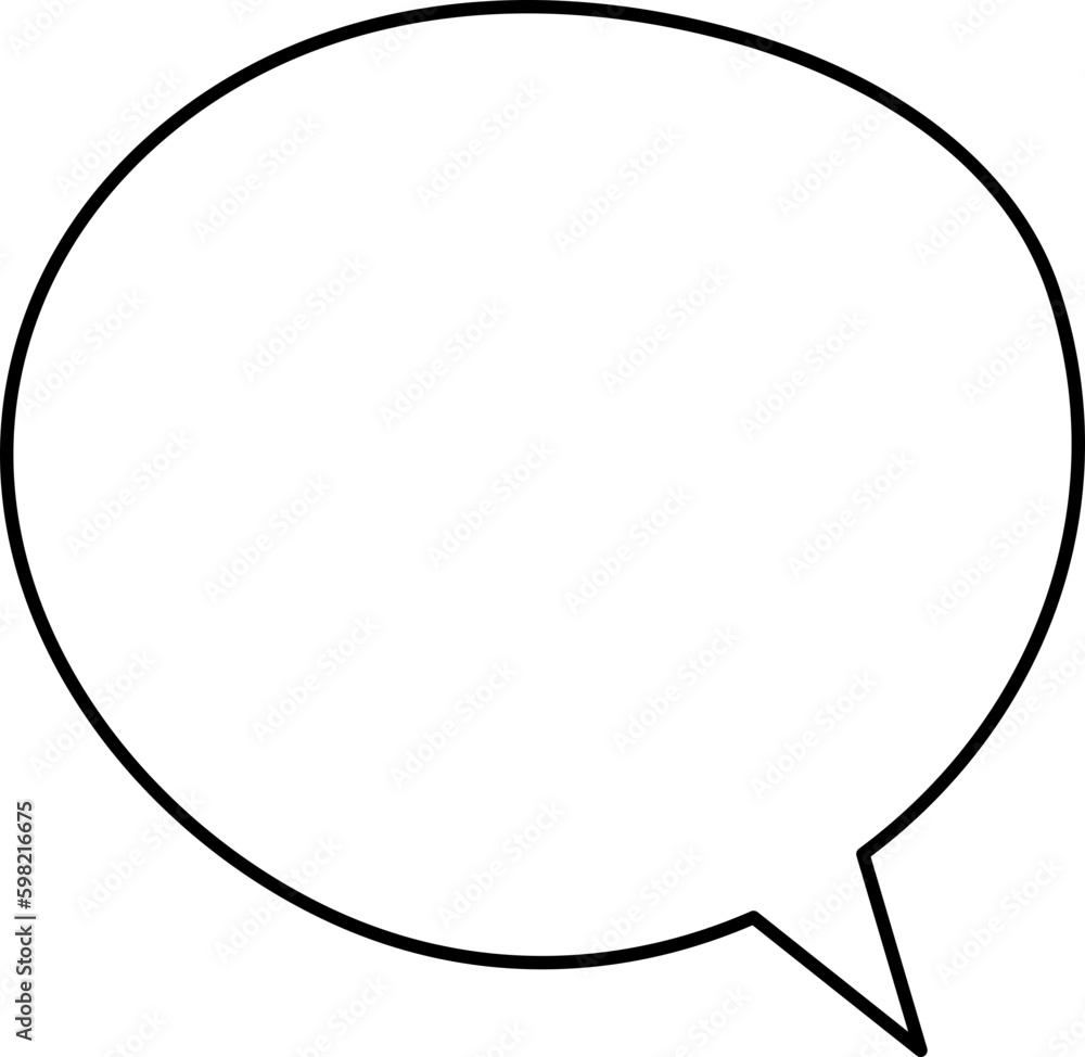 Doodle Round Speech Bubble Doodle Round Speech Bubble