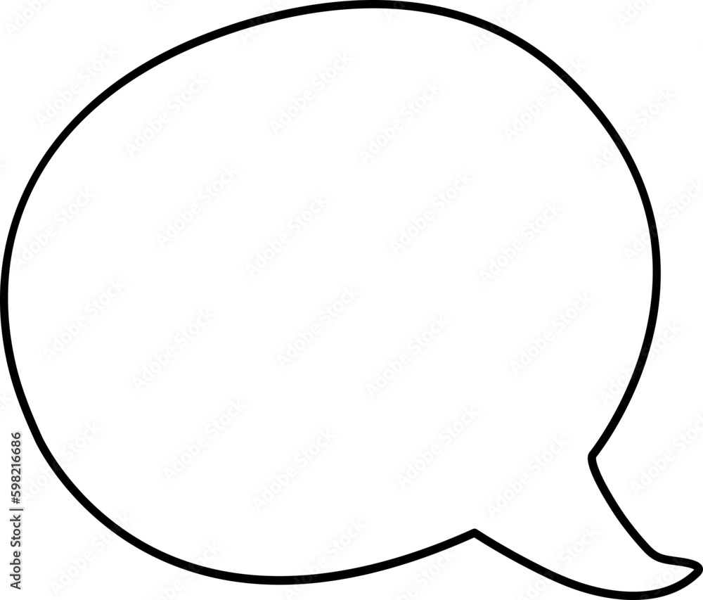Doodle Round Speech Bubble Doodle Round Speech Bubble