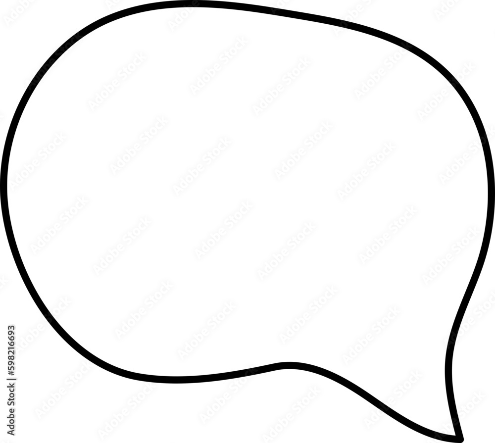 Doodle Round Speech Bubble Doodle Round Speech Bubble