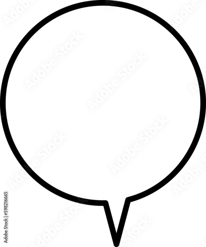 Doodle Round Speech Bubble photo