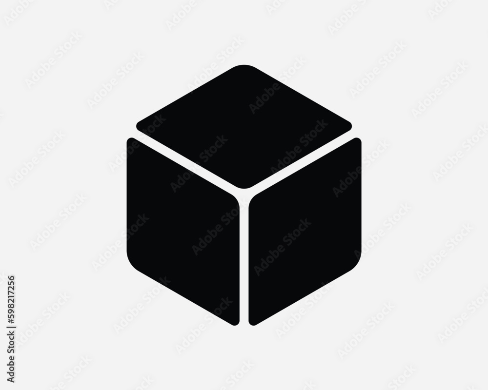 3D Cube Icon. Square Box Geometry Geometric Shape Block Brick Polygon Object Black Sign Symbol Artwork Graphic Illustration Clipart Vector Cricut 3D Cube Icon. Square Box Geometry Geometric Shape Block Brick Polygon Object Black Sign Symbol Artwork Graphic Illustration Clipart Vector Cricut
