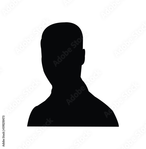 Vector silhouette of a man in a business suit standing, black color isolated on white background.Full length front, back silhouette of man.Set of businessmen vector silhouettes.