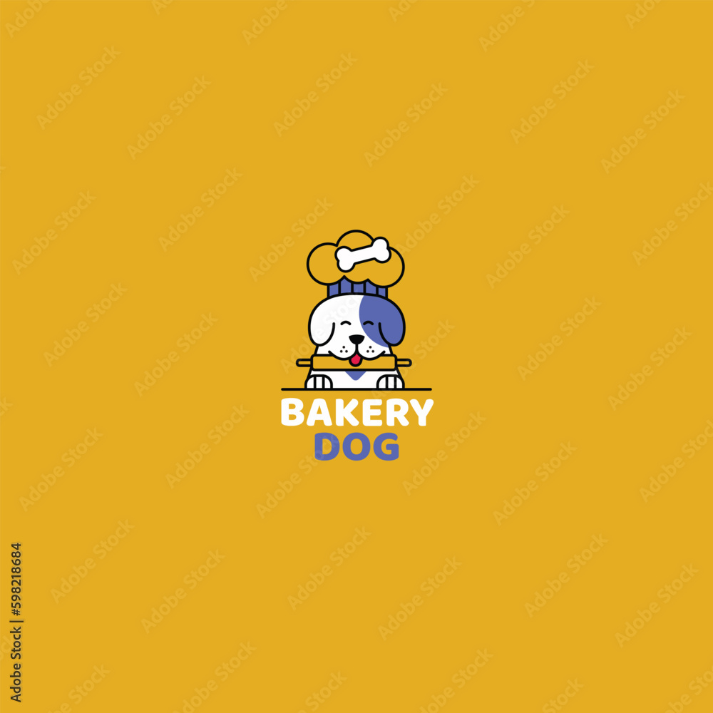 bakery dog logo cartoon vector illustration bakery dog logo cartoon vector illustration