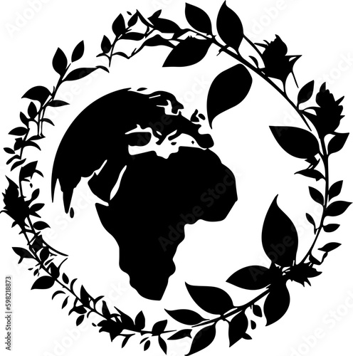 silhouette tree black and white images