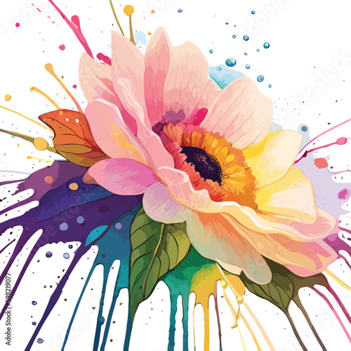 These clip art floral designs come in a range of vibrant and eye-catching colors, making them perfect for adding a pop of color to your designs.