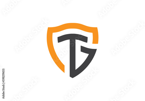 TG logo design, graphic design template