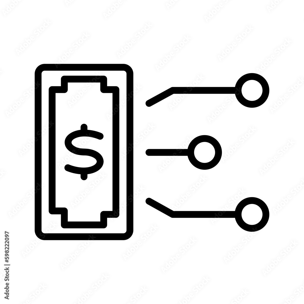Digital Money outline icon for business and finance,
payment, pay, online logo Digital Money outline icon for business and finance,
payment, pay, online logo
