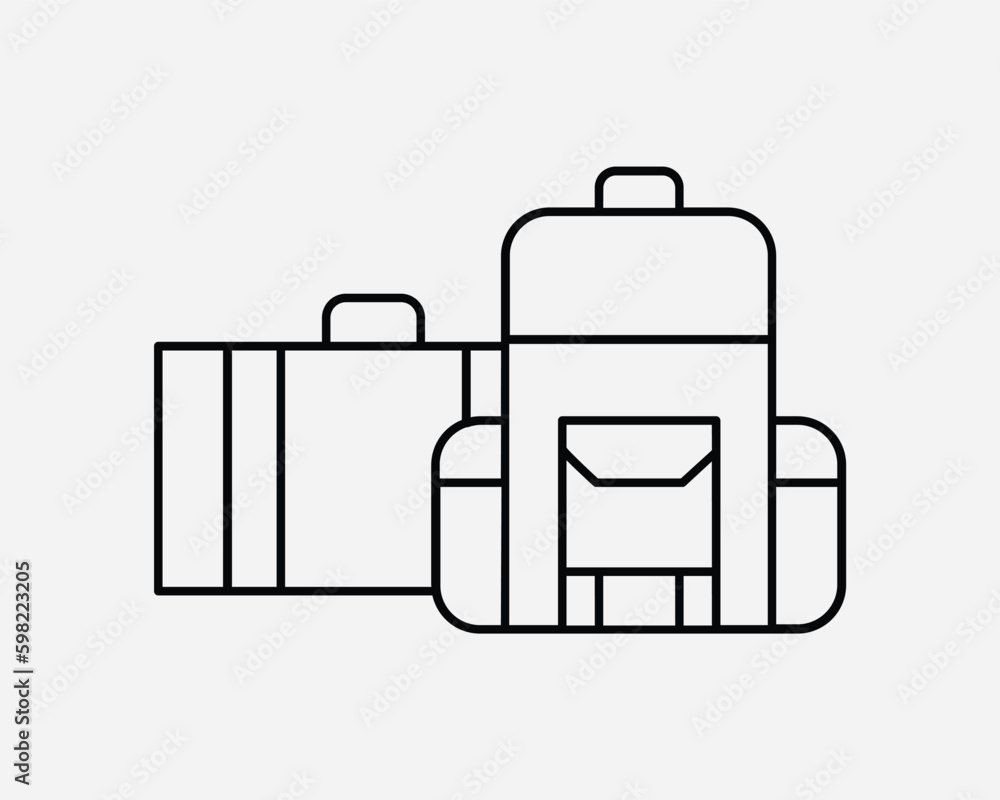 Luggage Thin Line Icon. Suitcase Handbag Travel Linear Symbol. Travel Vacation Handheld Handle Trolley Sign. Vector Graphic Illustration Clipart Cricut Luggage Thin Line Icon. Suitcase Handbag Travel Linear Symbol. Travel Vacation Handheld Handle Trolley Sign. Vector Graphic Illustration Clipart Cricut