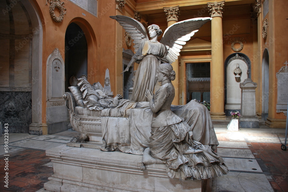 Monumental cemetery of the Certosa di Bologna - Italy	