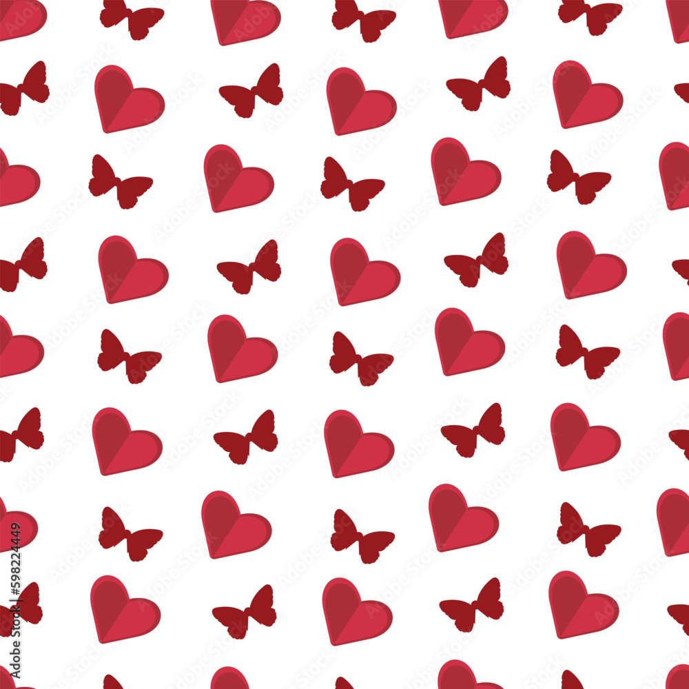 Seamless vector pattern for Valentine's Day.