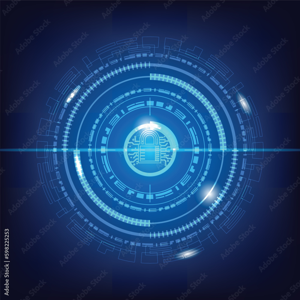 technology concept. HUD Circle User interface on blue background. circle elements for data infographics. set of sci fi modern user interface elements. technology concept. HUD Circle User interface on blue background. circle elements for data infographics. set of sci fi modern user interface elements.