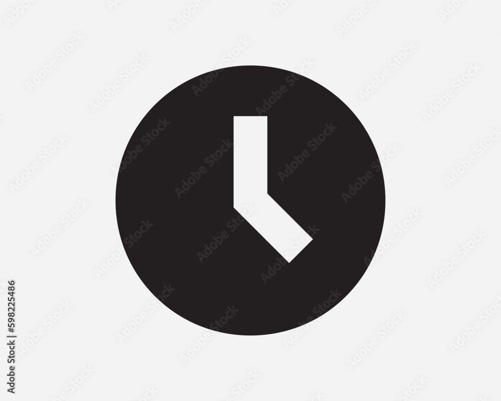 Round Clock Icon. Analogue Wall Wallclock Watch Time Timer Deadline Alarm Sign Symbol. Black and White Vector Graphic Illustration Clipart Cricut Cut Round Clock Icon. Analogue Wall Wallclock Watch Time Timer Deadline Alarm Sign Symbol. Black and White Vector Graphic Illustration Clipart Cricut Cut