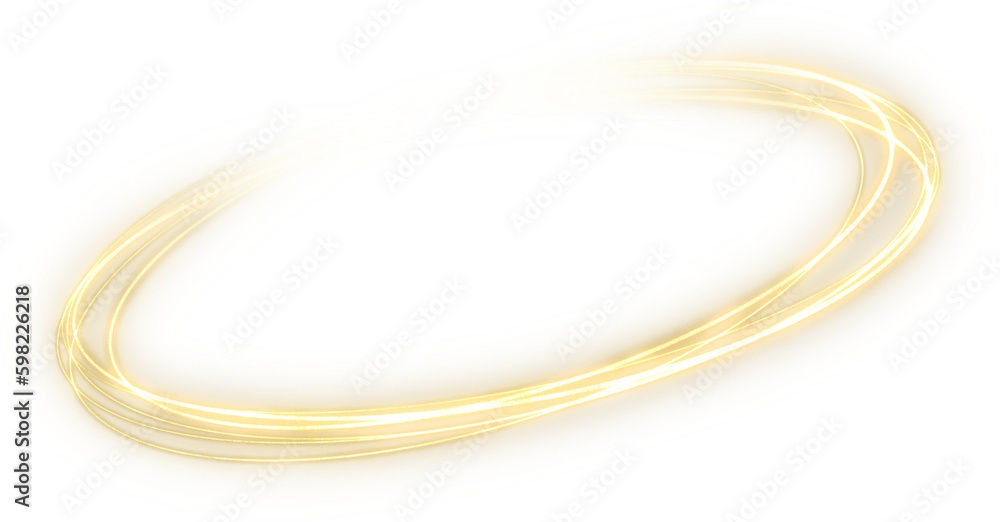 transparent glowing gold neon lines - obrazy, fototapety, plakaty 