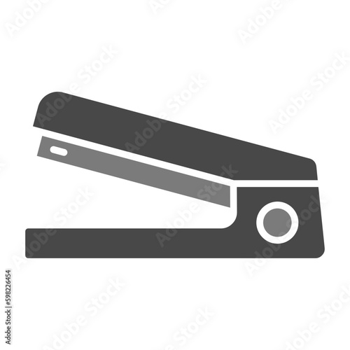 Stapler Greyscale Glyph Icon