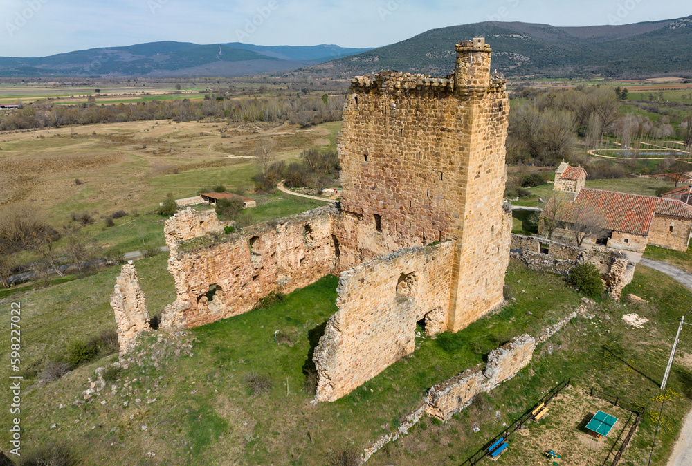 Fototapeta premium Castle of Hinojosa de la Sierra Spain