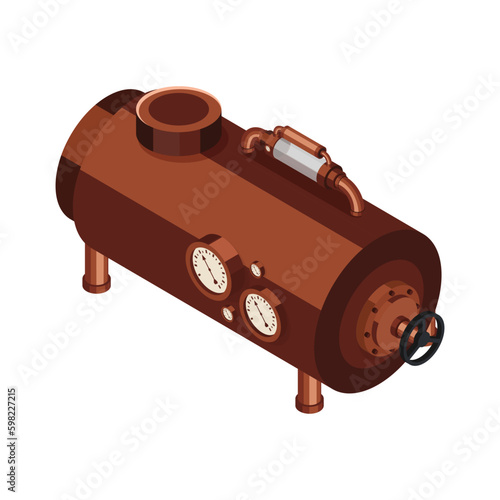 Isometric Steampunk Boiler