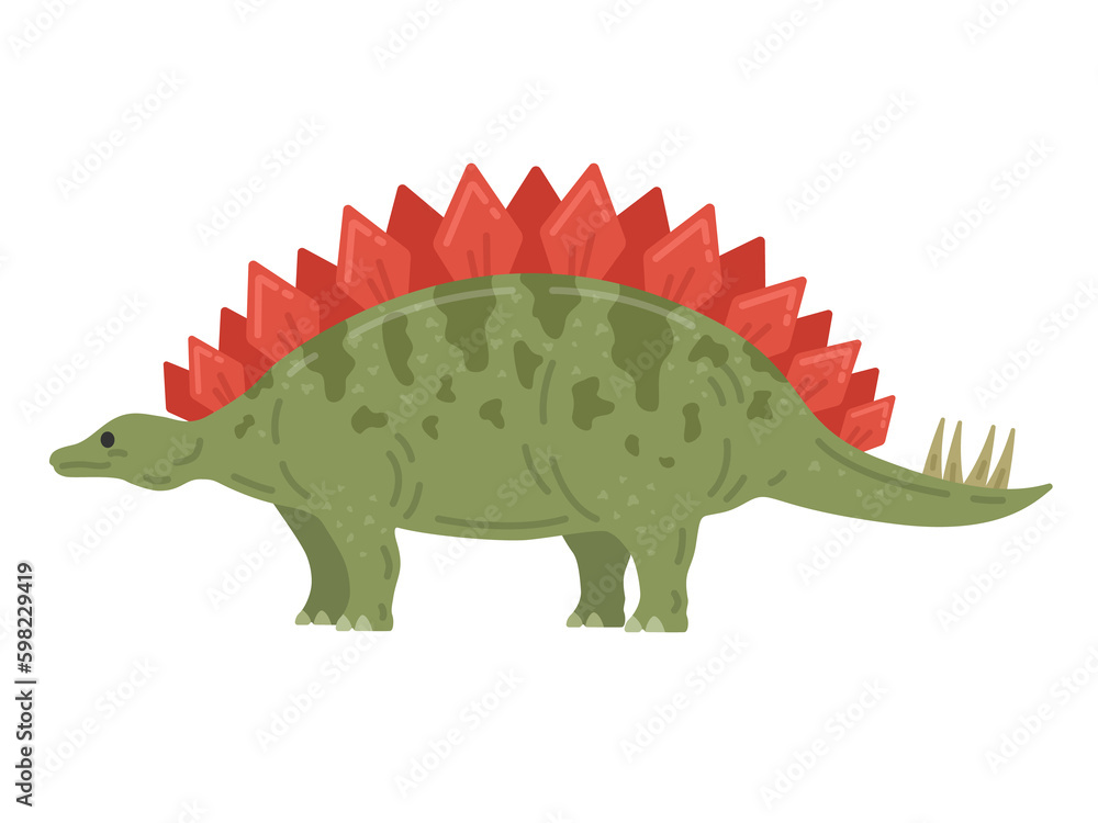 恐竜のステゴサウルスのイラスト