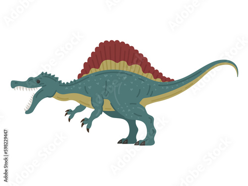 恐竜のスピノサウルスのイラスト © R-DESIGN