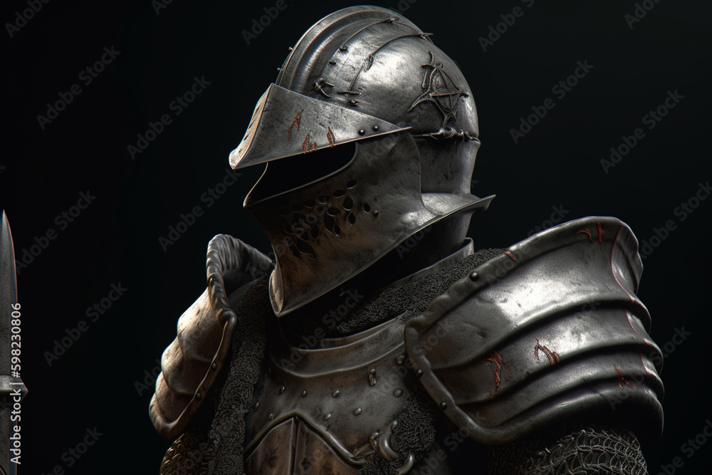 medieval knight in armor