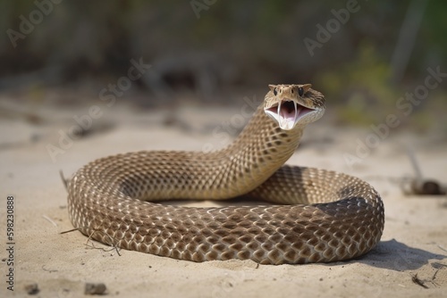 Rattlesnake rattling its tai © Dan
