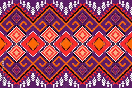 geometric pattern ethnic designs abstract fabric tribal white purple orange designs for background,fabric pattern wallpaper textile publication