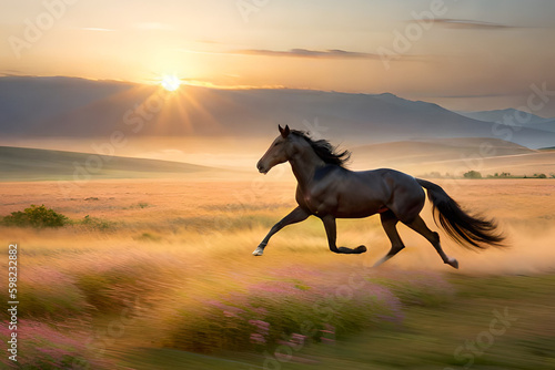 horse at sunset © Md Imranul Rahman