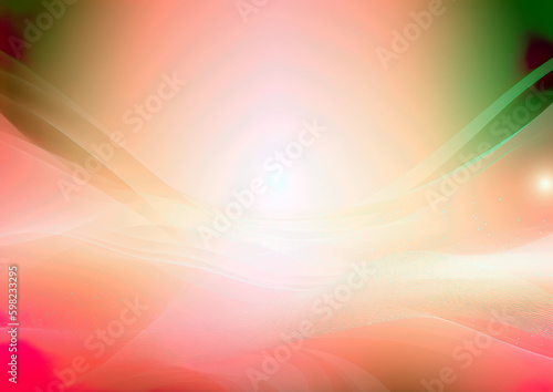 Modern wavy lines abstract background. Wavy background in many colors. Can be used as wallpaper, background or web interface in 3D design. Abstract beautiful waves background AI generated illustration