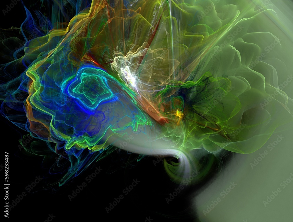 Obraz premium Imaginatory fractal abstract background Image