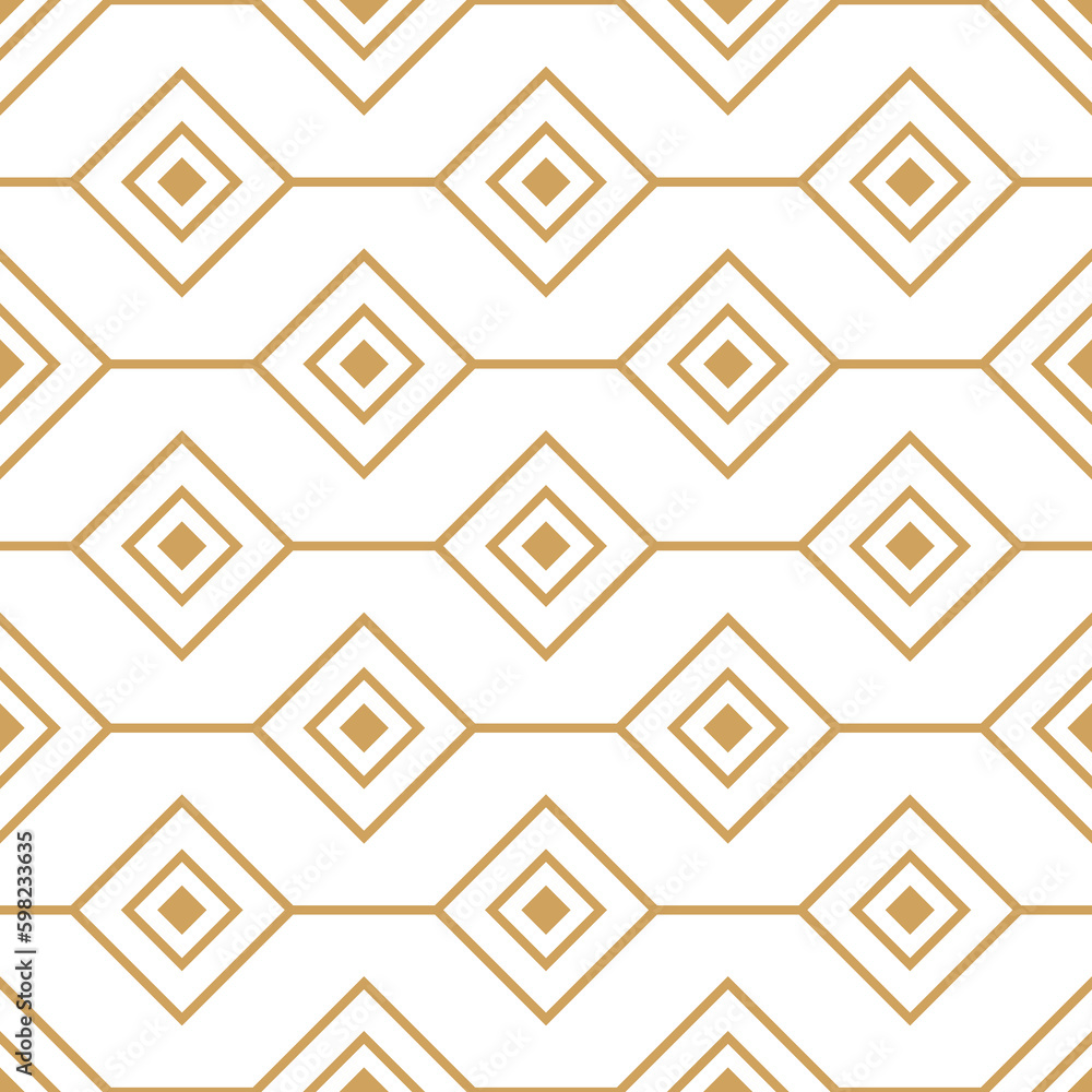 Art deco seamless pattern with subtle gold line and square, ornamental repeat tile, luxury digital paper in vintage style isolated on transparent background, cut out, png, illustration. Art deco seamless pattern with subtle gold line and square, ornamental repeat tile, luxury digital paper in vintage style isolated on transparent background, cut out, png, illustration.