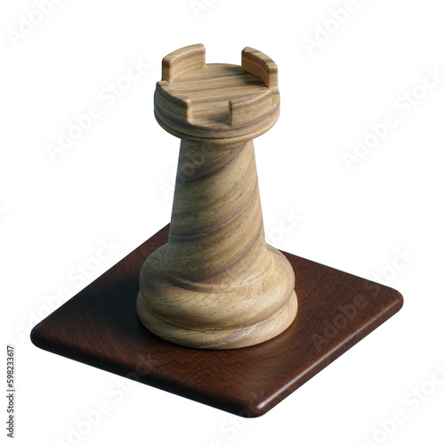Wooden Chess Rook