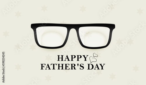 Father's Day poster or banner template with necktie and gift box on blue background.Greetings and presents for Father's Day in flat lay styling.Promotion and shopping template for love dad