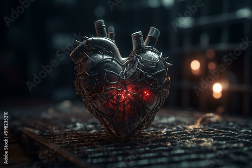 Broken heart. Generative AI