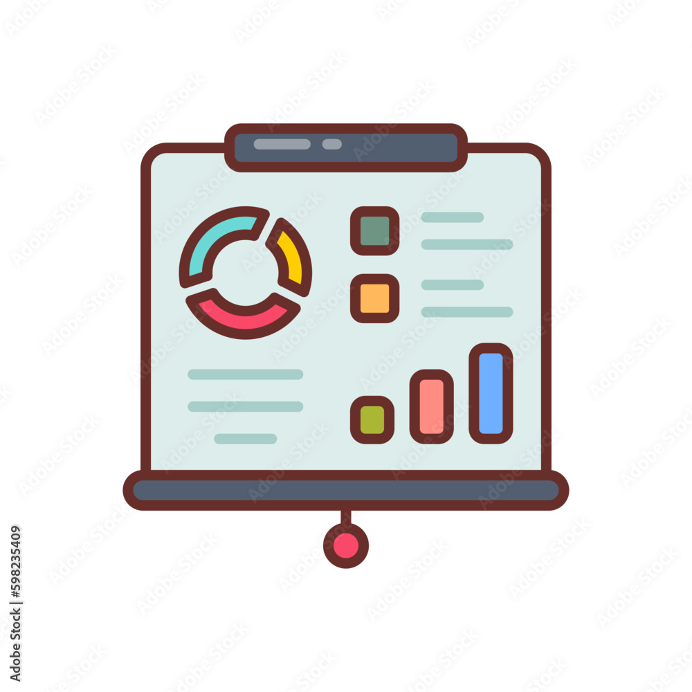 Presentation icon in vector. Illustration Presentation icon in vector. Illustration