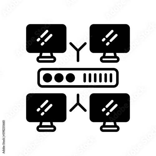 Network icon in vector. Illustration