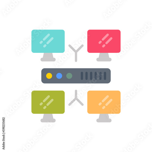Network icon in vector. Illustration