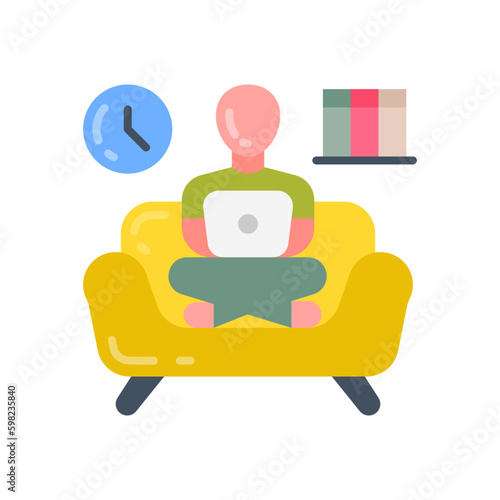 Stay at Home icon in vector. Illustration