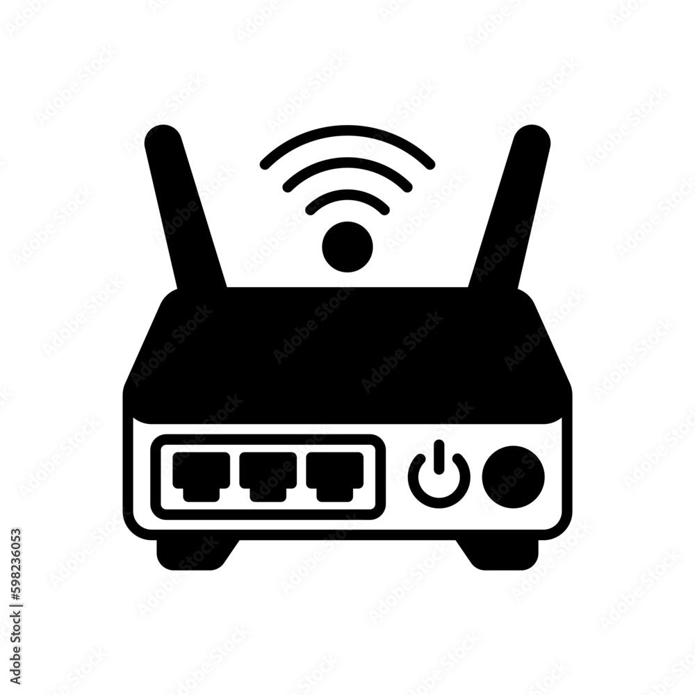 Router icon in vector. Illustration Router icon in vector. Illustration