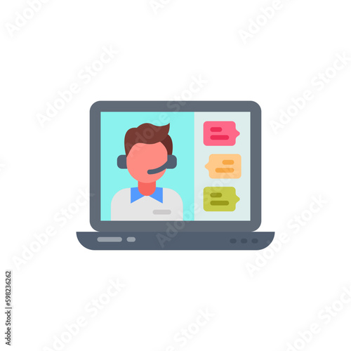 Live Webinar icon in vector. Illustration