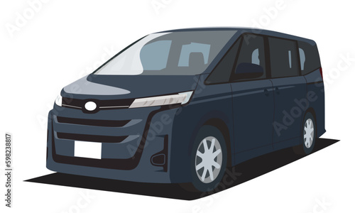 黒いワンボックスカー