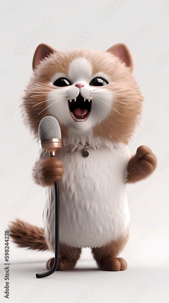 Cat got talent. Singing sensation in fur