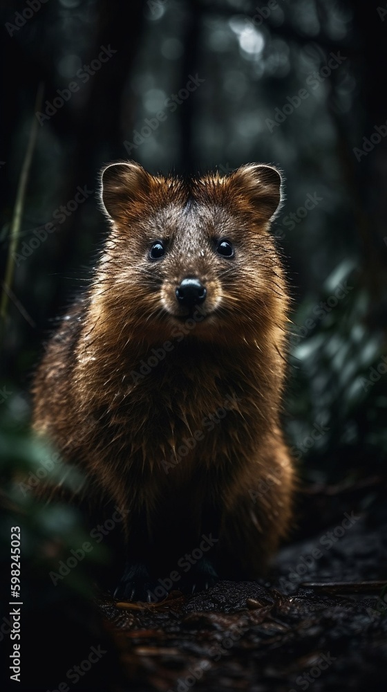 Obraz premium Waschbär