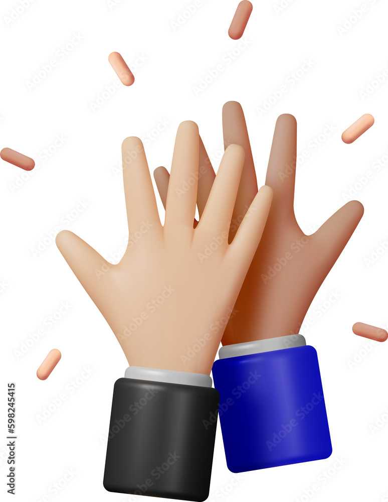 3d High Five Hands 3d High Five Hands