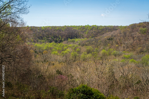 Overlook of Mammoth Cave National Park in Kentucky