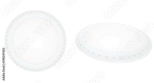 Face cotton pads. vector illustration