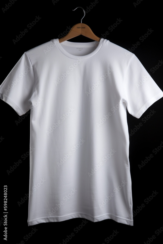 white t-shirt on vantablack background white t-shirt on vantablack background