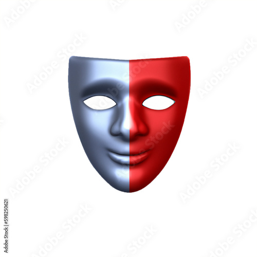 the mask expresses someone behind the mask has its own personality