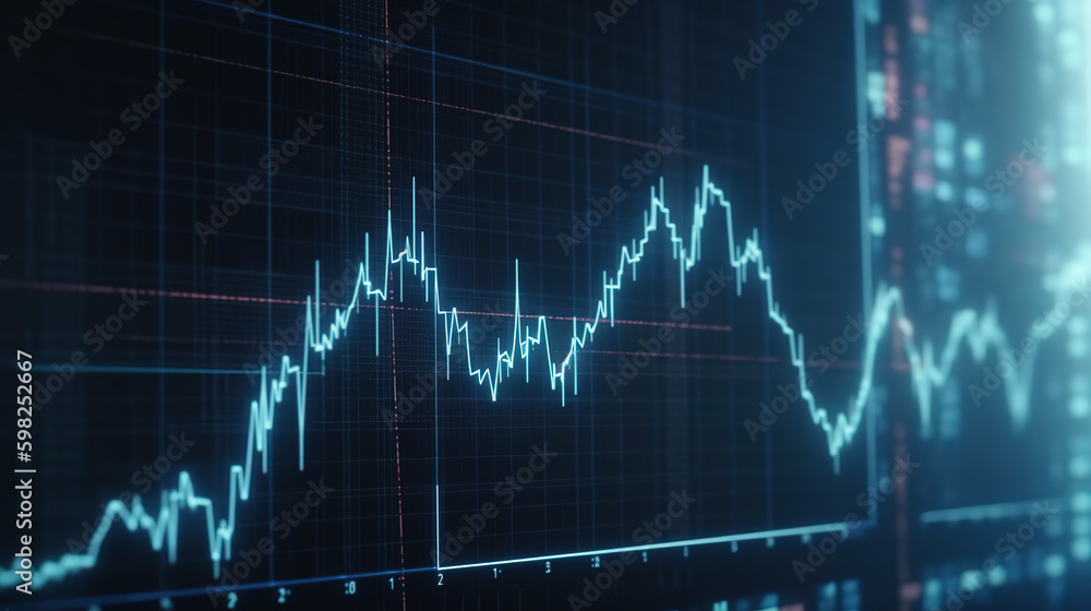 Abstract digital cardiogram. Background with selective focus and copy space Generated AI Abstract digital cardiogram. Background with selective focus and copy space Generated AI