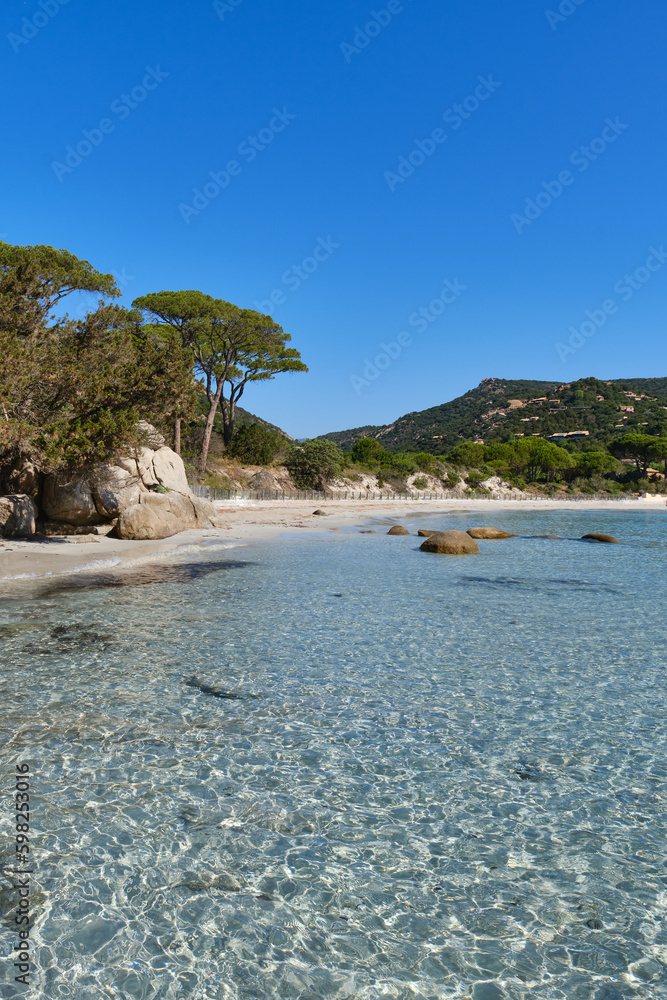 Palombaggia beach, Corsica island, France